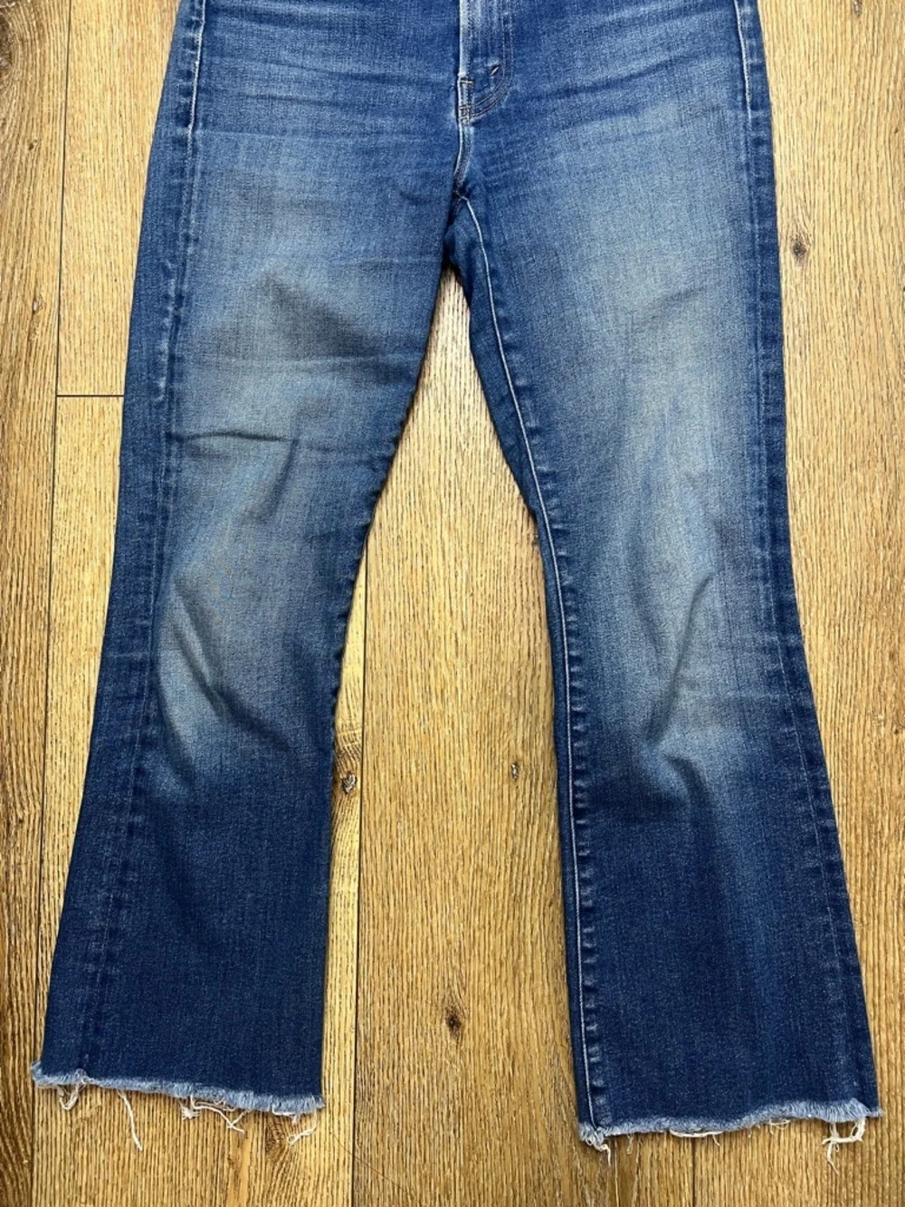MOTHER the Hustler Ankle Fray Jeans in Home Movies Size 28